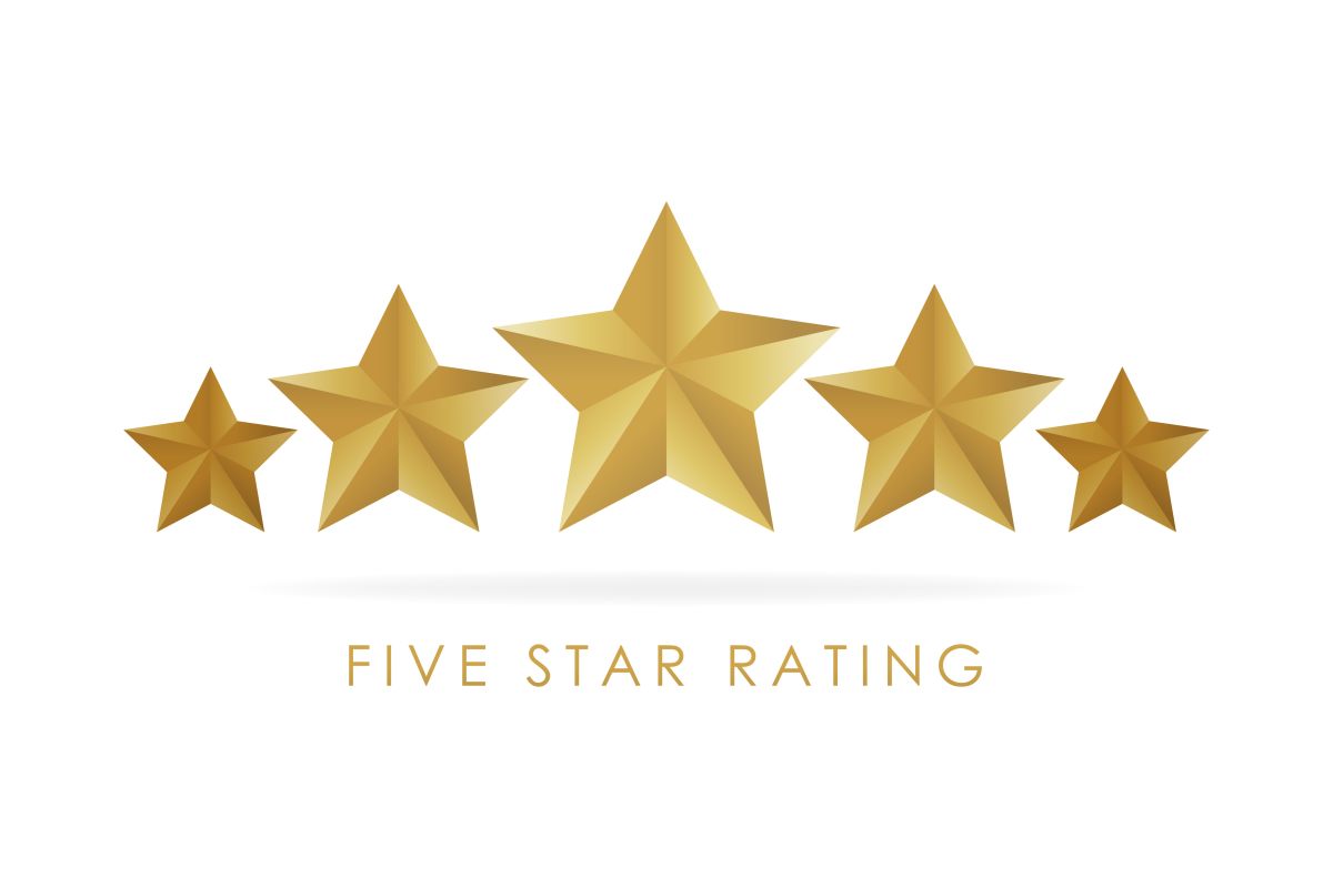 image of 5 gold stars