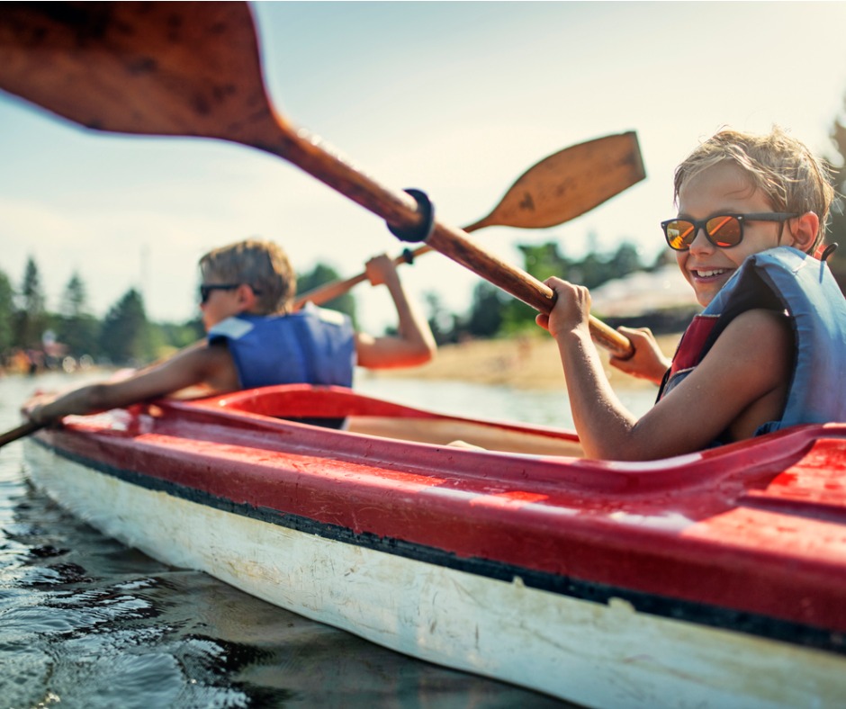 photo of people in a kayak