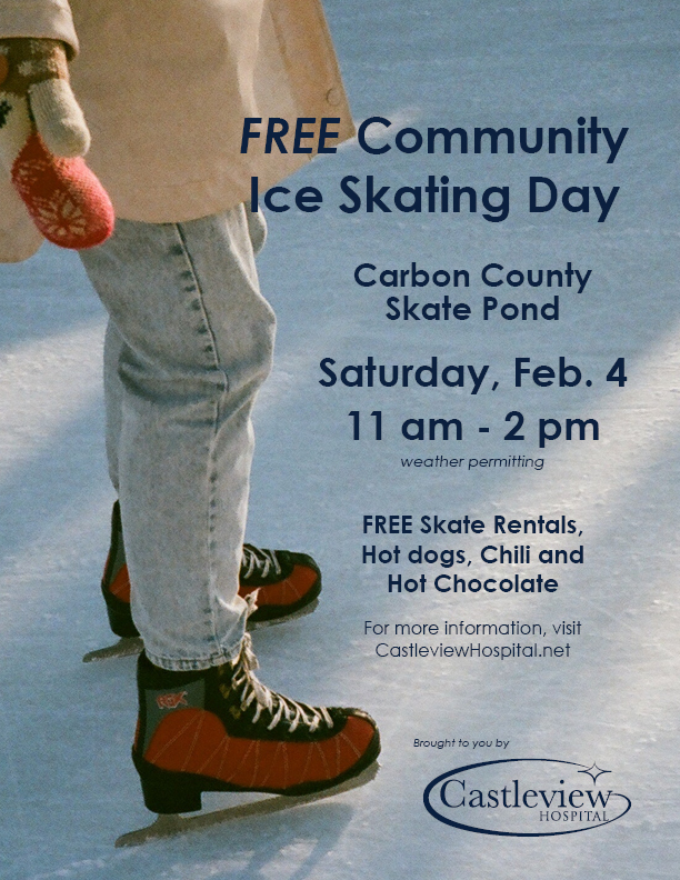 image of community ice skating flyer